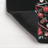 Hockey Christmas Tree  マウスパッド (コーナー)