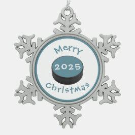  #hockey Christmas tree decoration   スノーフレークピューターオーナメント