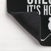 Hockey Cross Checking It's How I Hug Game Player I マウスパッド (コーナー)