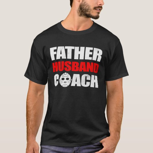 Hockey Dad Father Husband Coach Tシャツ (正面)