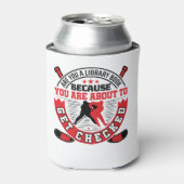 Hockey Defense About to Get Checked Funny Saying 缶クーラー (缶正面)