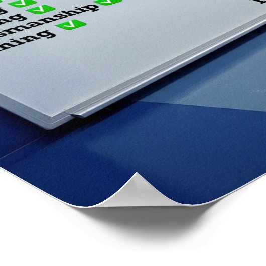 Hockey Do's and Don'ts Whiteboard ポスター (角)