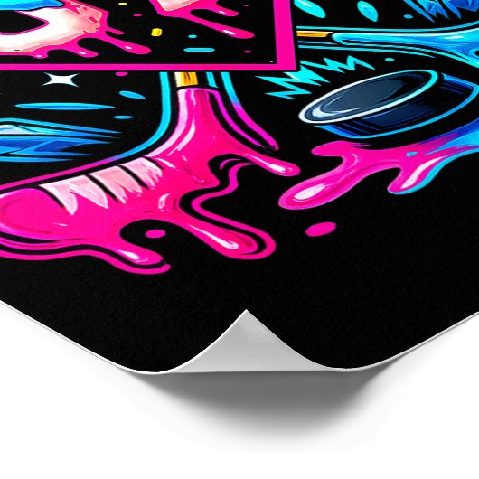 Hockey Drip 6 7 Number 67 Six Seven Meme Men Boys  ポスター (角)