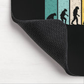 Hockey Evolution Retro Ice Hockey Player Men Boys  マウスパッド (コーナー)