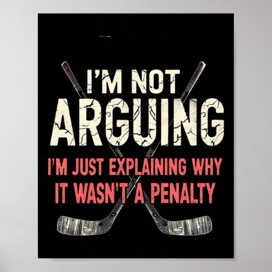 Hockey Explaining Why It Wasn't A Penalty (1) ポスター (正面)