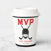 Hockey First Year Down Favor Bag – 1st Birthday  紙コップ (裏面)