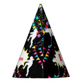 Hockey Girl Player Birthday パーティーハット (裏面)