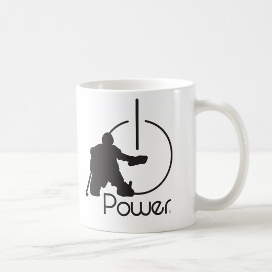 Hockey Goalie mok コーヒーマグカップ (右)