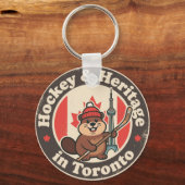 Hockey & Heritage_ Toronto Retro Canadian キーホルダー (正面)