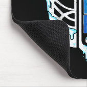 Hockey Ice Cream Drip Eat Sleep Hockey Repeat Boys マウスパッド (コーナー)