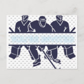 hockey invite インビテーションポストカード (正面)