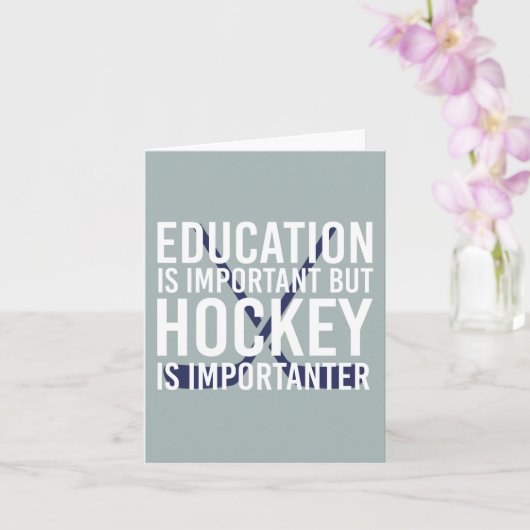 Hockey is importanter Funny Hockey gifts カード (蘭)