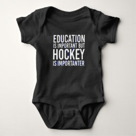 Hockey is importanter Funny Hockey gifts ベビーボディスーツ