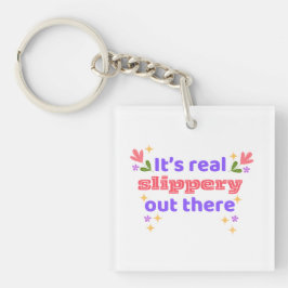 Hockey keychain Best Chirps Hockey It's Slippery  キーホルダー