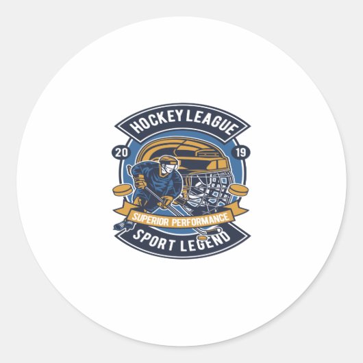 Hockey League ラウンドシール (正面)