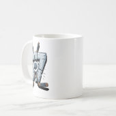 Hockey Meme Six Seven 6 7 67 Hockey Meme  コーヒーマグカップ (正面左)