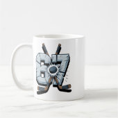 Hockey Meme Six Seven 6 7 67 Hockey Meme  コーヒーマグカップ (左)