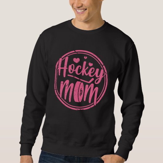 Hockey Mom   Ice Hockey Mother スウェットシャツ (正面)