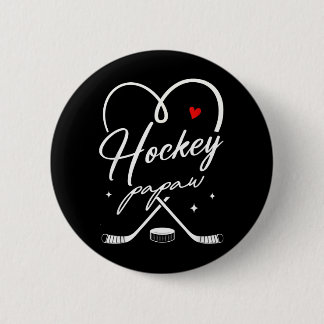 Hockey Papaw Hockey Player Family Matching 1 缶バッジ