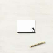 Hockey Player Athlete Sport Silhouette ポストイット (デスク上)
