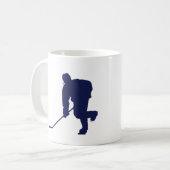 Hockey_Player_Blue コーヒーマグカップ (正面左)
