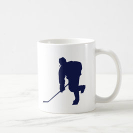 Hockey_Player_Blue コーヒーマグカップ