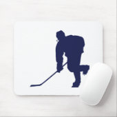 Hockey_Player_Blue マウスパッド (マウス)