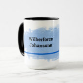 Hockey - Player Silhouette and Puck Personalize マグカップ (正面左)