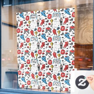 Hockey Referee Player Ice Skating Rink Sports Shop ウィンドウサイン