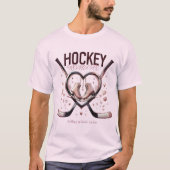 Hockey Romance - Love on Ice Tシャツ (正面)