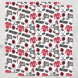 Hockey Scrapbook Paper