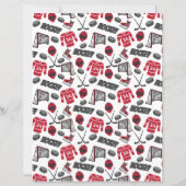 Hockey Scrapbook Paper (裏面)