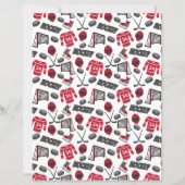 Hockey Scrapbook Paper (正面)