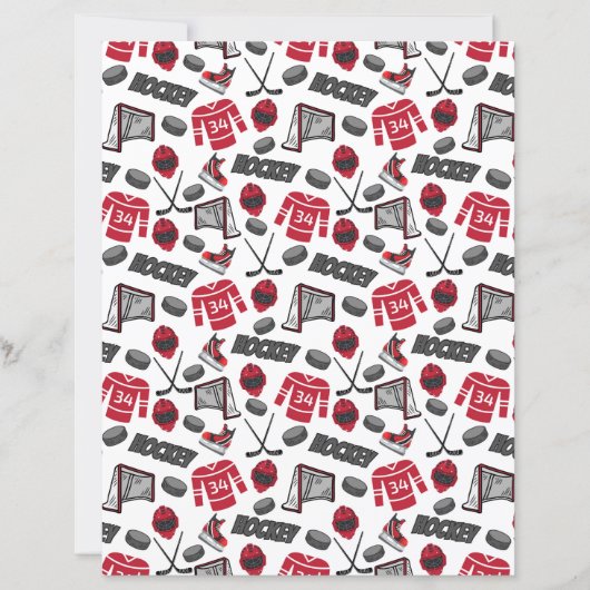 Hockey Scrapbook Paper (正面)