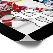 Hockey Senior Graduation 18 Photo Collage ポスター (角)