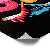 Hockey Six Seven Ice Cream Drip  ポスター (角)