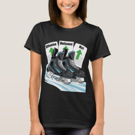 Hockey Skater w/ score cards - T-shirts & Sweaters Tシャツ
