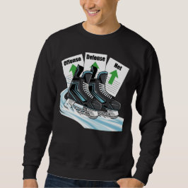 Hockey Skater with stat cards - Tshirts & Sweaters スウェットシャツ