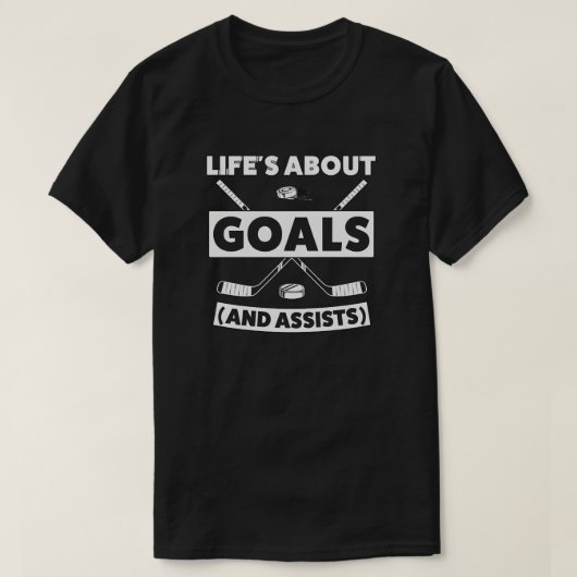 Hockey Team Spirit Quote Tee Tシャツ (デザイン正面)