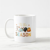 Hockey Tis The Season Pumpkin Autumn Fall Thanksgi コーヒーマグカップ (左)