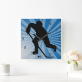 hockey Wall Clock スクエア壁時計 (ホーム)