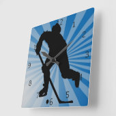 hockey Wall Clock スクエア壁時計 (傾斜)
