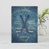 Hockey Wedding Invitation – Sporty & Romantic Desi 招待状 (スタンド正面)