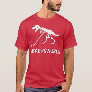 Hockeysaurus TRe Hockey Dinosaur Skeleton Tシャツ