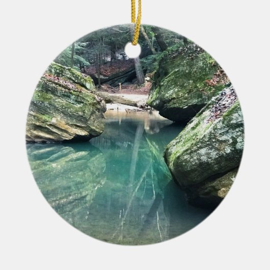 Hockingの丘の大きい石 セラミックオーナメント (正面)