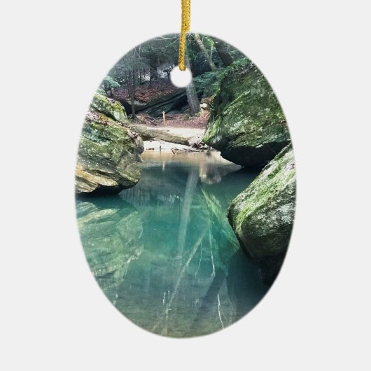 Hockingの丘の大きい石 セラミックオーナメント (正面)
