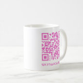 HOCO日付のQRコードメッセージ.b コーヒーマグカップ (正面右)