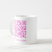 HOCO日付のQRコードメッセージ.b コーヒーマグカップ (正面左)