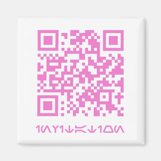 HOCO日付のQRコードメッセージ.b マグネット (正面)