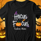 Hocus Focusハロウィーン先生カスタマイズ可能Tシャツ トライブレンドＴシャツ